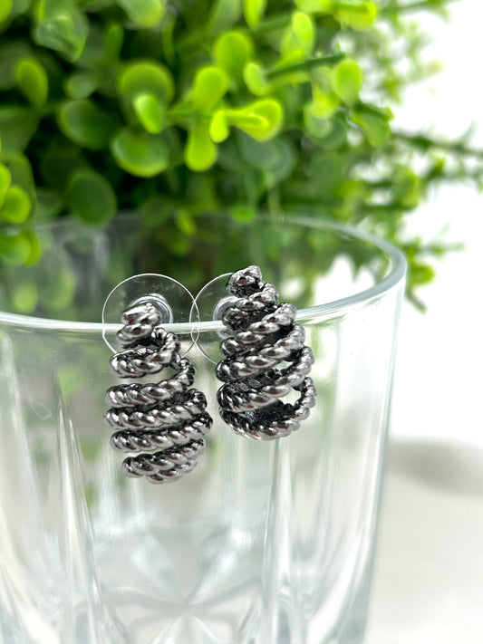 Rope Drops 'Medium' Metallic Black
