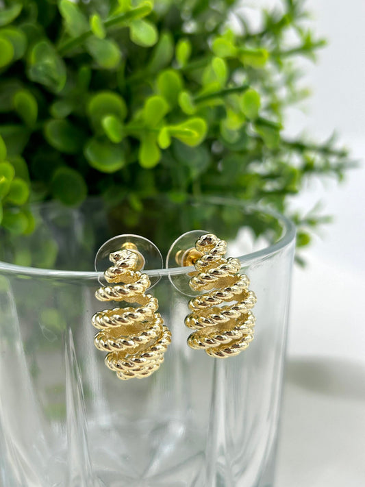 Rope Drops 'Medium' 18K Gold Plated