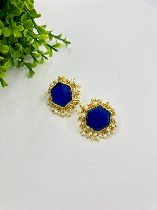 Mishti Studs : Blue