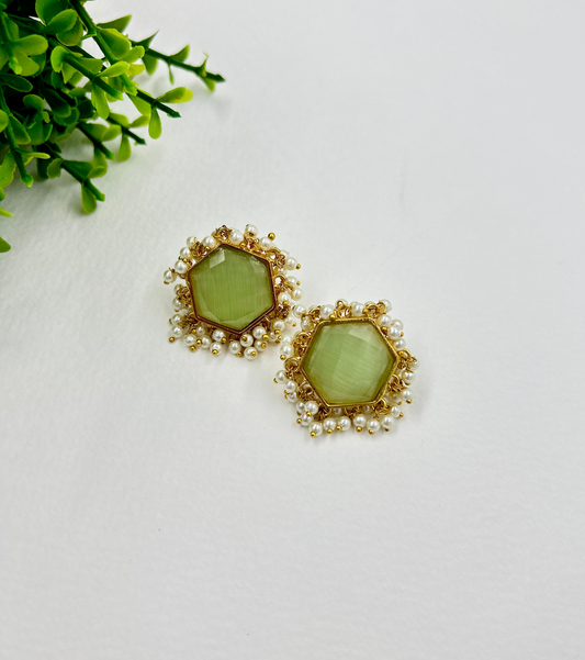 Mishti Studs : Mint