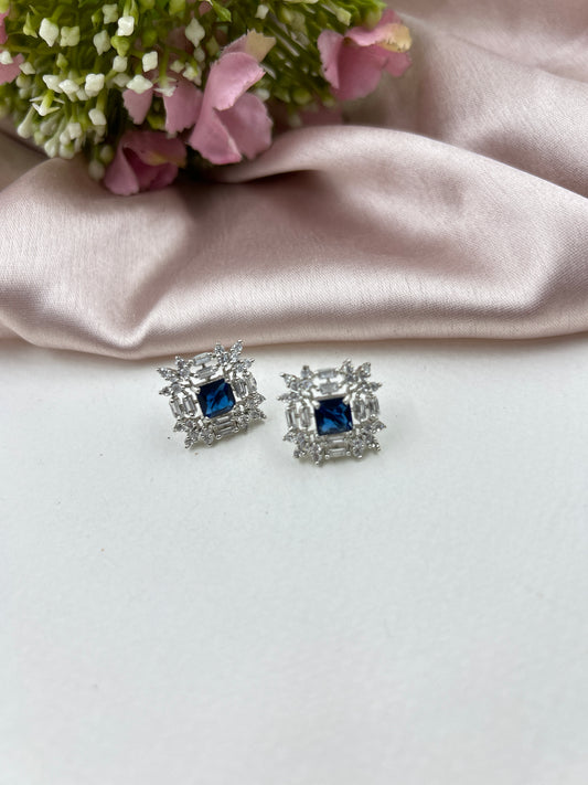 Myna Studs : Navy Blue