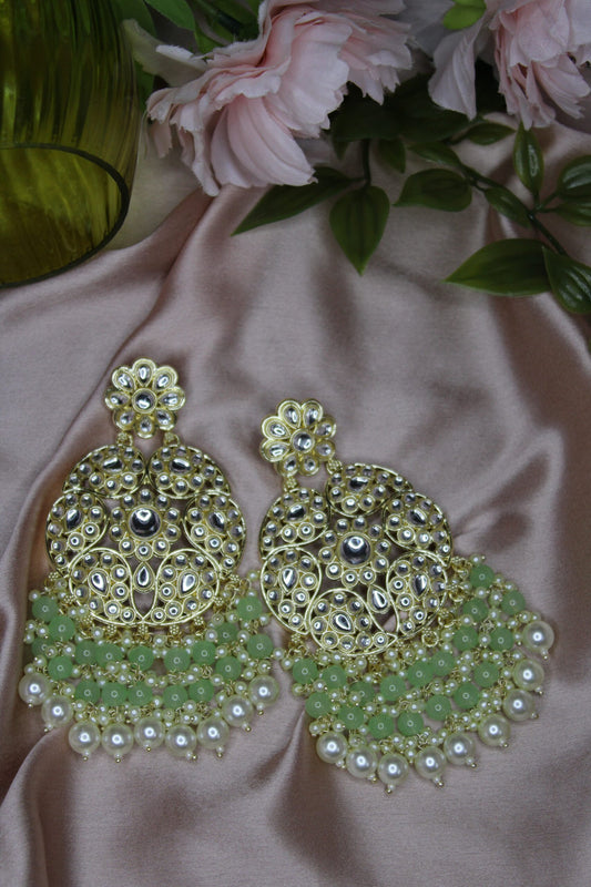 Aalina: Earrings - Mint