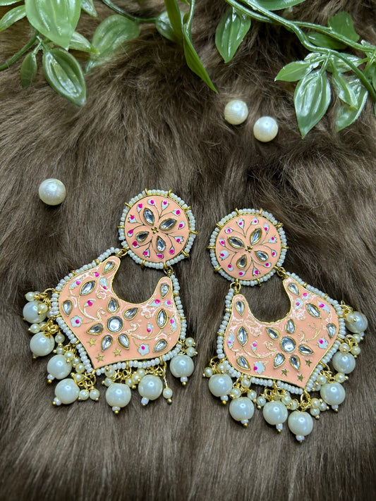 Aalaya: Earrings - Peach