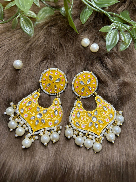 Aalaya: Earrings - Yellow