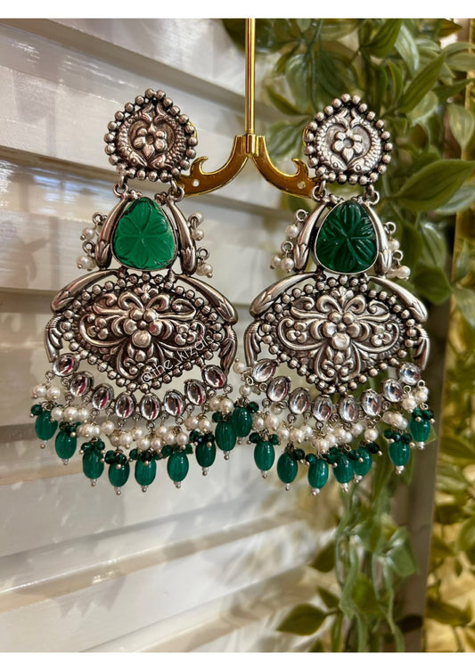 Aarzoo: Earrings - Green