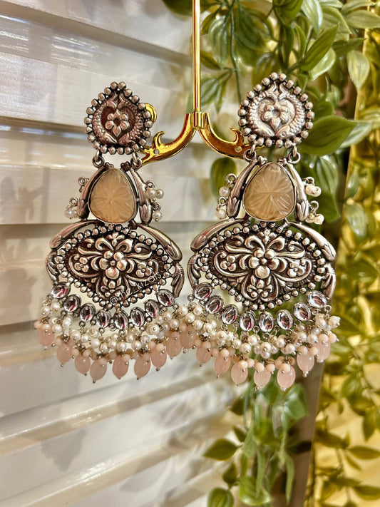 Aarzoo: Earrings - Peach