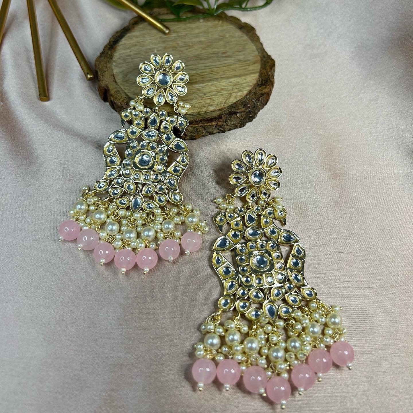 Baani: Earrings - Light Pink