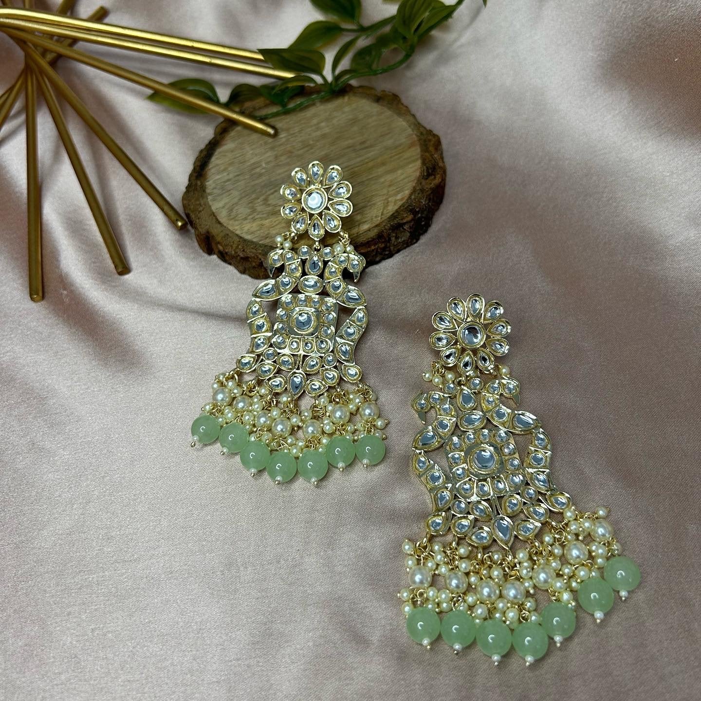 Baani: Earrings - Mint