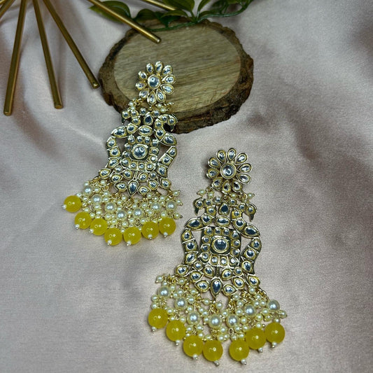 Baani: Earrings - Yellow