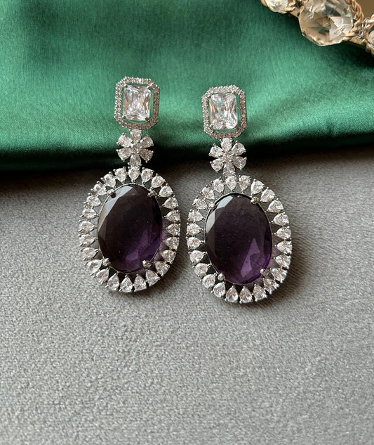 Elizabeth: Earrings : Amethyst - Amethyst