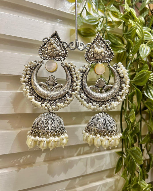 Fatimah: Earrings - Off White