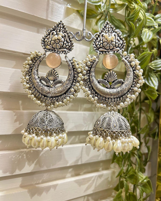 Fatimah: Earrings - Peach