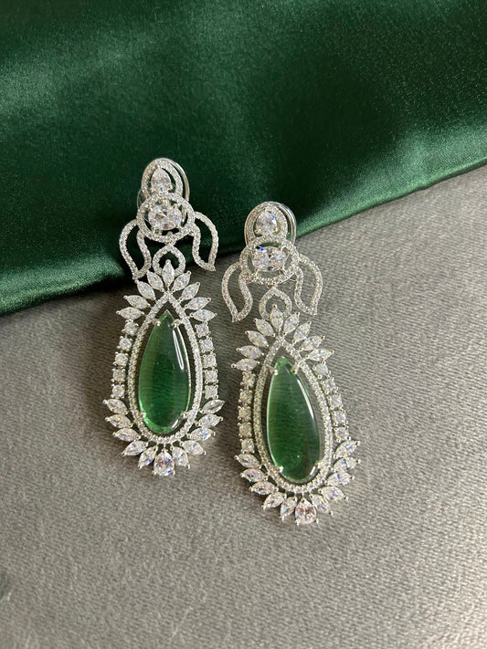 Bella: Earrings - Green