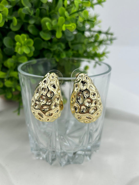 Crushed Drops 'XLarge' 18K Gold Plated