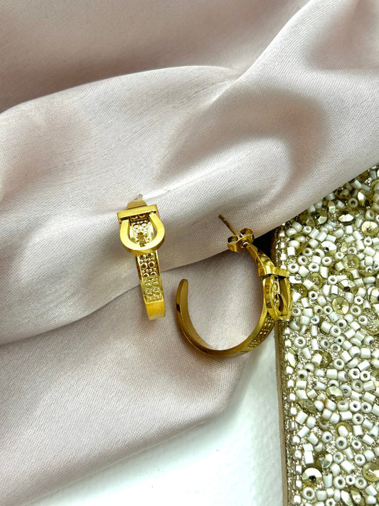 Buckled 18K Gold Plated