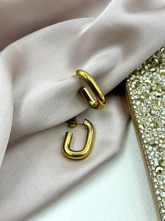 Phoebe 'Medium' 18K Gold Plated