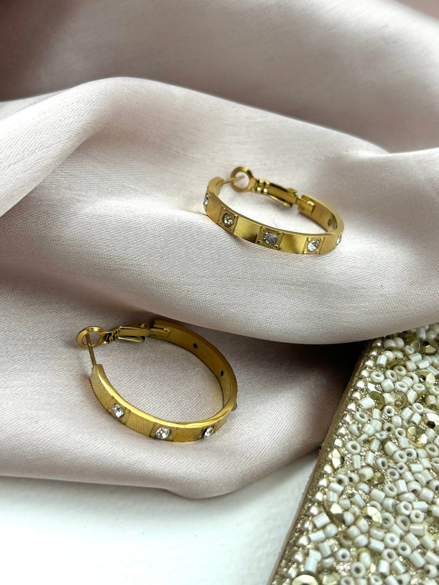 Alex 18K Gold Plated Hoops