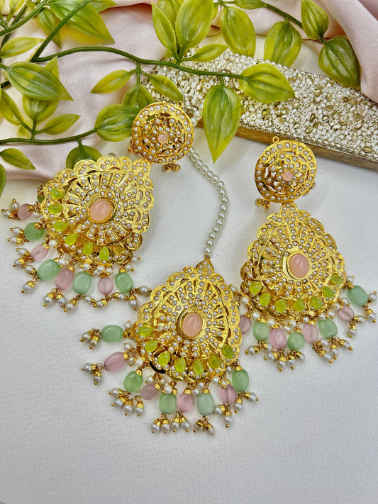 Qudrat Jadau Gold Plated Set