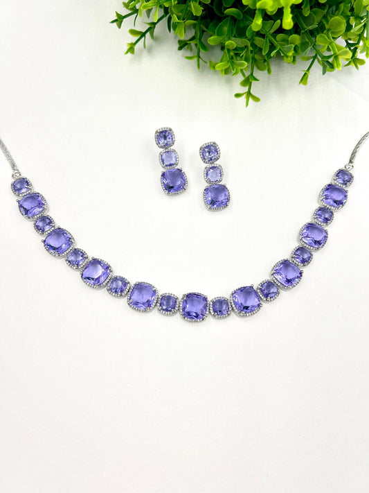 Joanna AD Sleek Necklace - Lavender