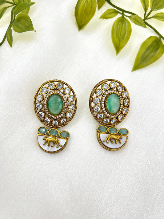 Saanchi Earrings - Mint