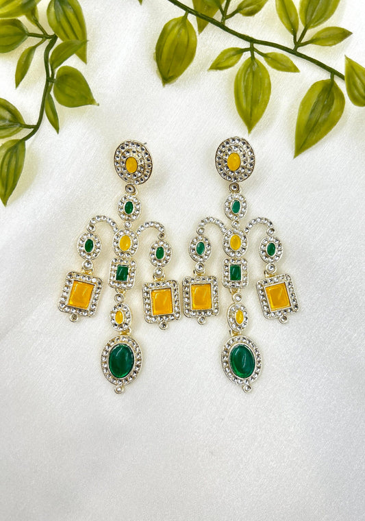 Chandelier Earrings - Yellow