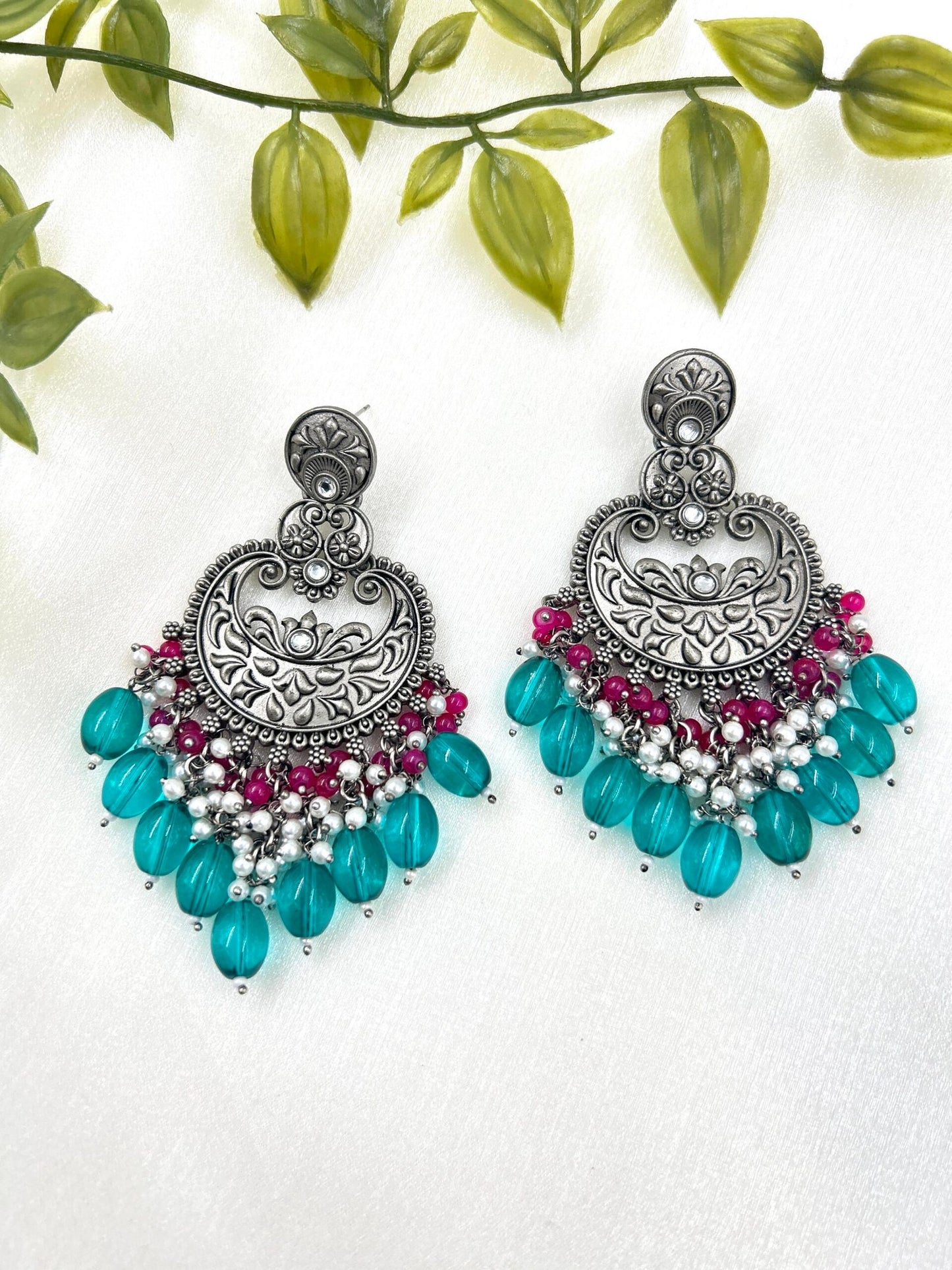 Qala Earrings - Turquoise