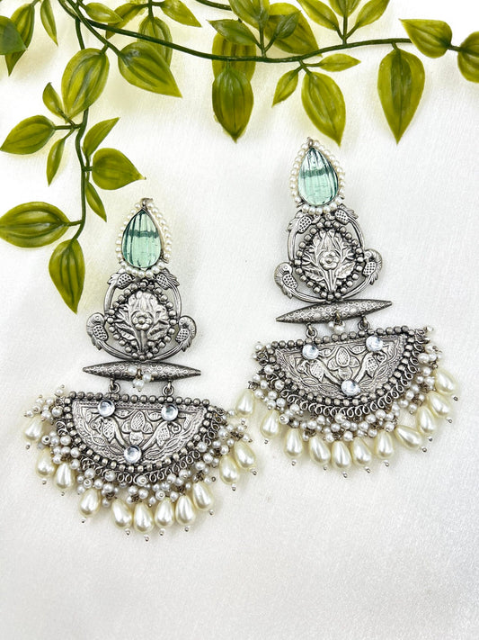 Qudrat Earrings - Mint