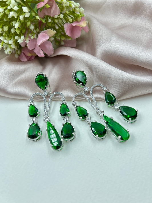 Frozen Earrings : Green