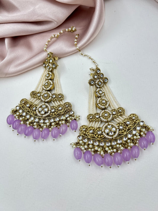 Zubeda Passa Earrings : Lilac