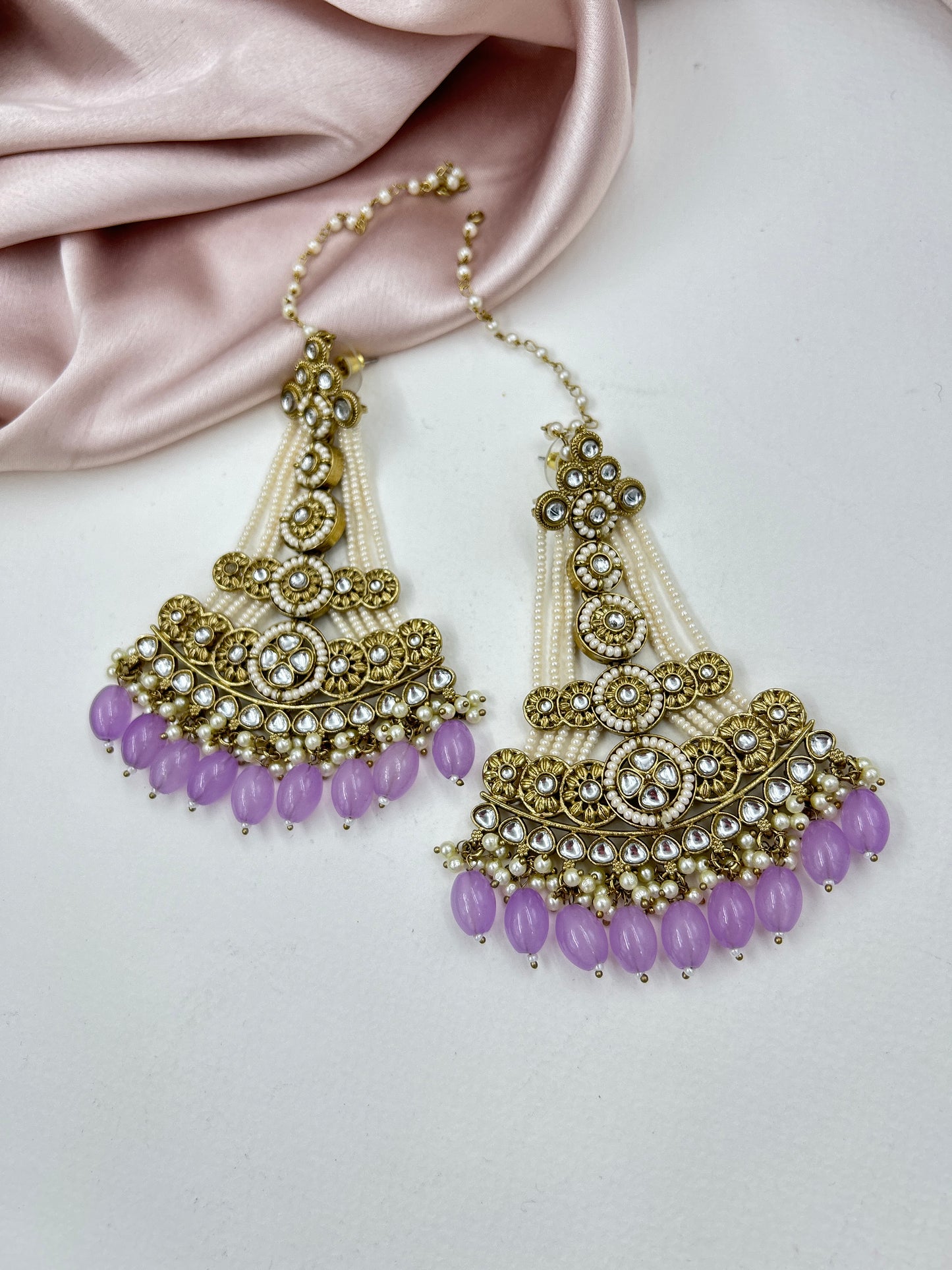 Zubeda Passa Earrings : Lilac
