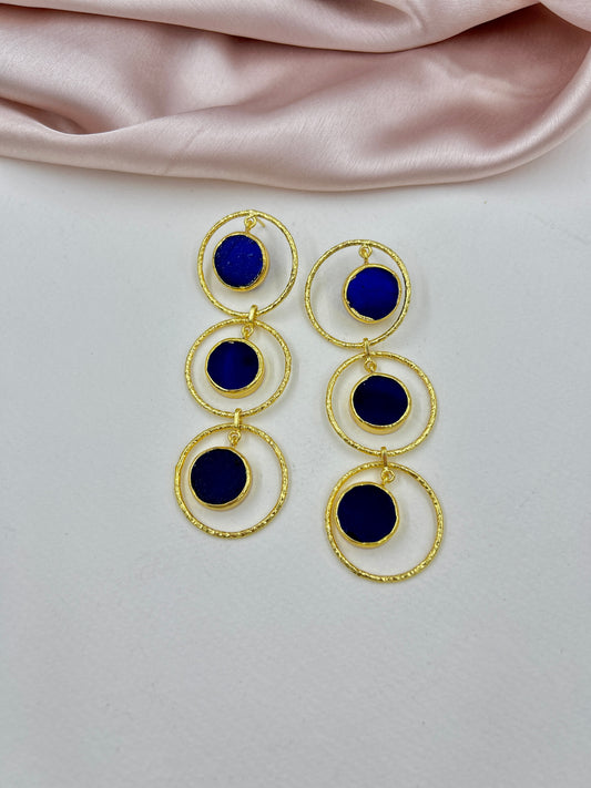 Navishkha Earrings : Navy