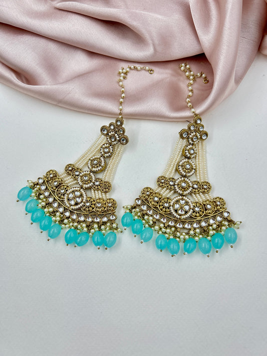 Zubeda Passa Earrings : Turquoise