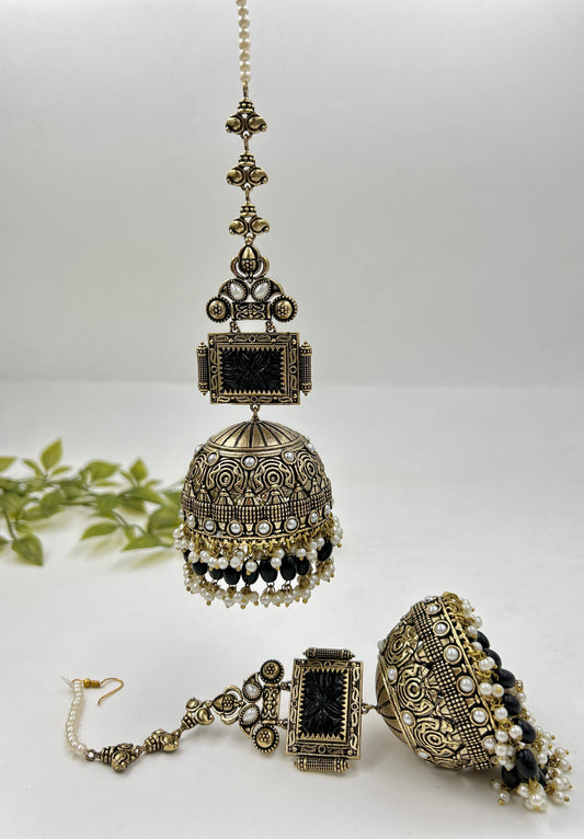 Jhoomer Jumbo Jhumka : Black