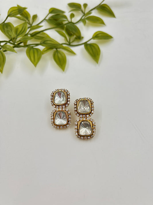 Agastya Cz Polki Earrings