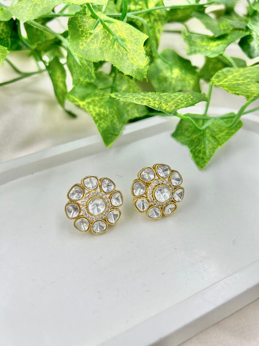 Tripti Studs : Polki Kundan