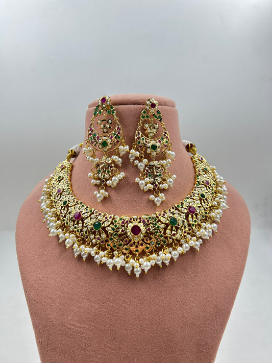 Alezeh Jadau Necklace : Multi