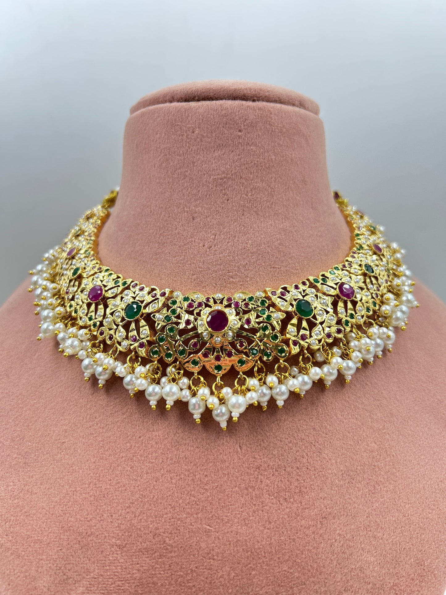 Alezeh Jadau Necklace : Multi