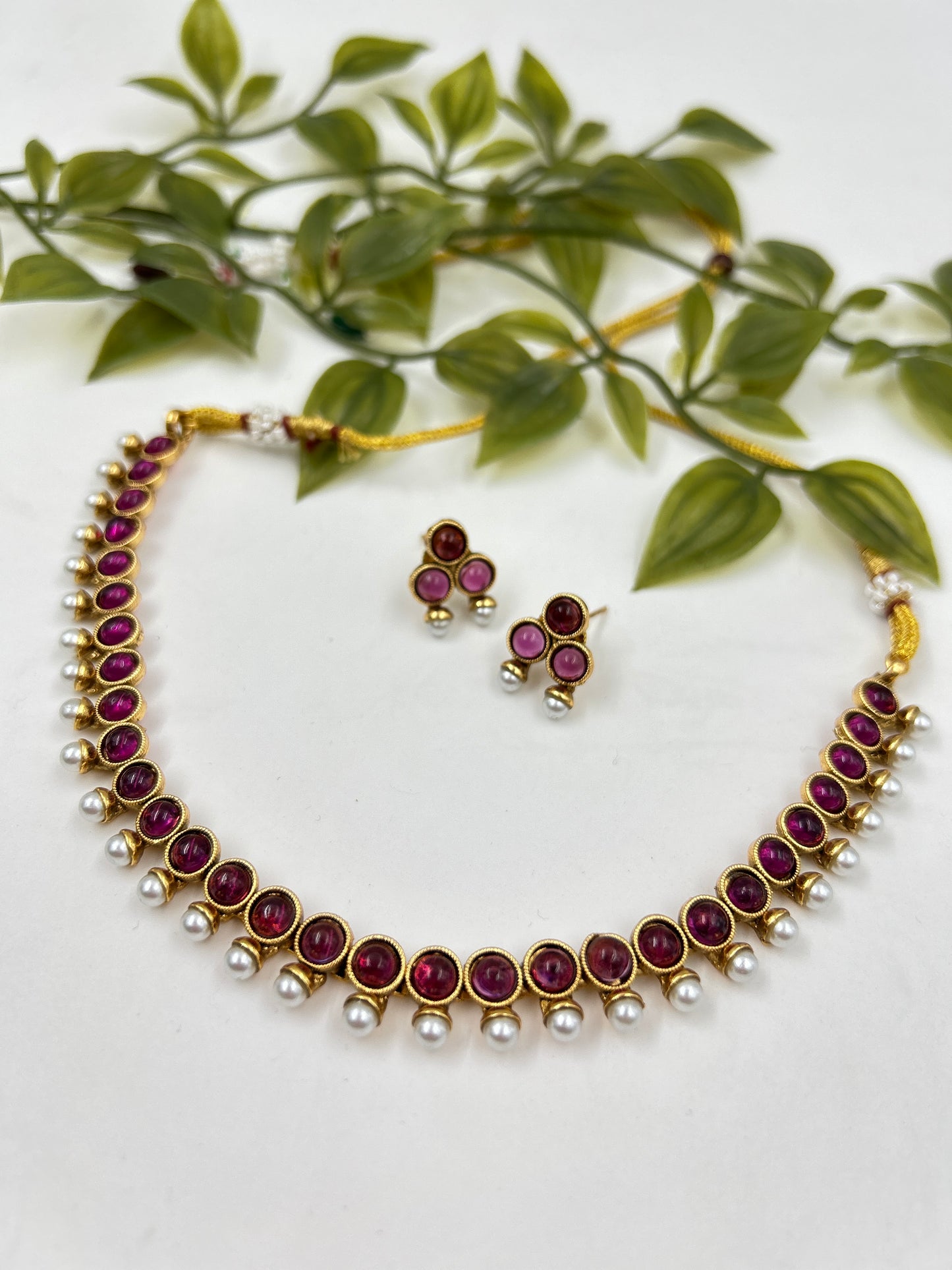 Supriya Necklace : Ruby