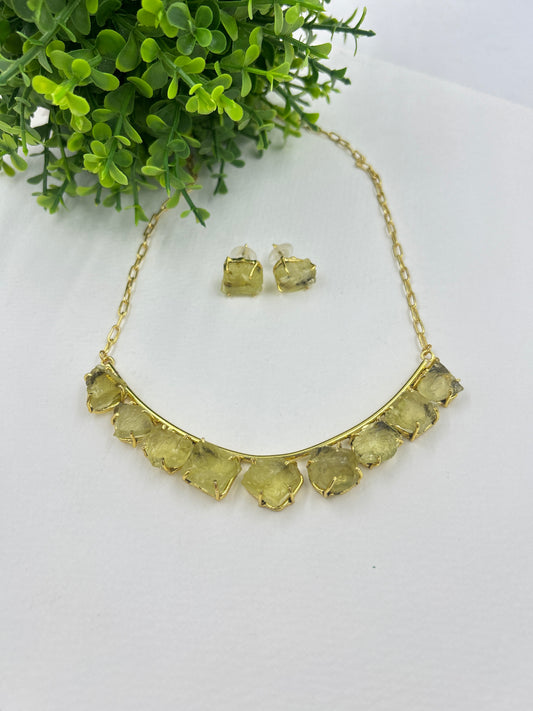 Opal Neck Set : Lemon