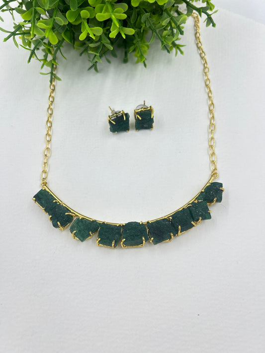 Opal Neck Set : Green