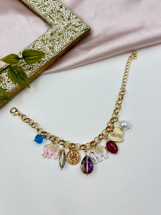 Charms Bracelet : 7 (18k Gold Plated)