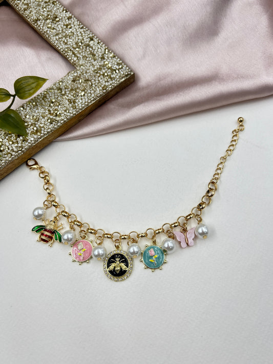 Charms Bracelet : 3 (18k gold Plated)