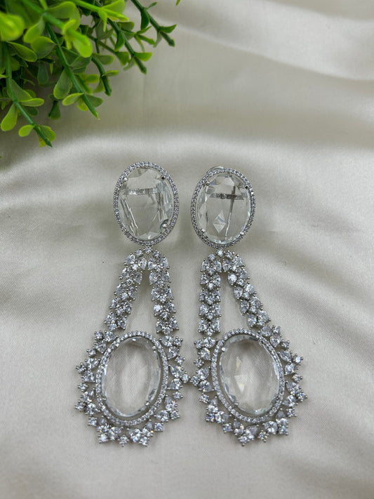 Rihanna Earrings - Clear