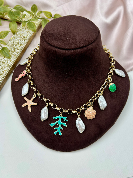 Charms Neckpiece : 4 (18k Gold Plated)