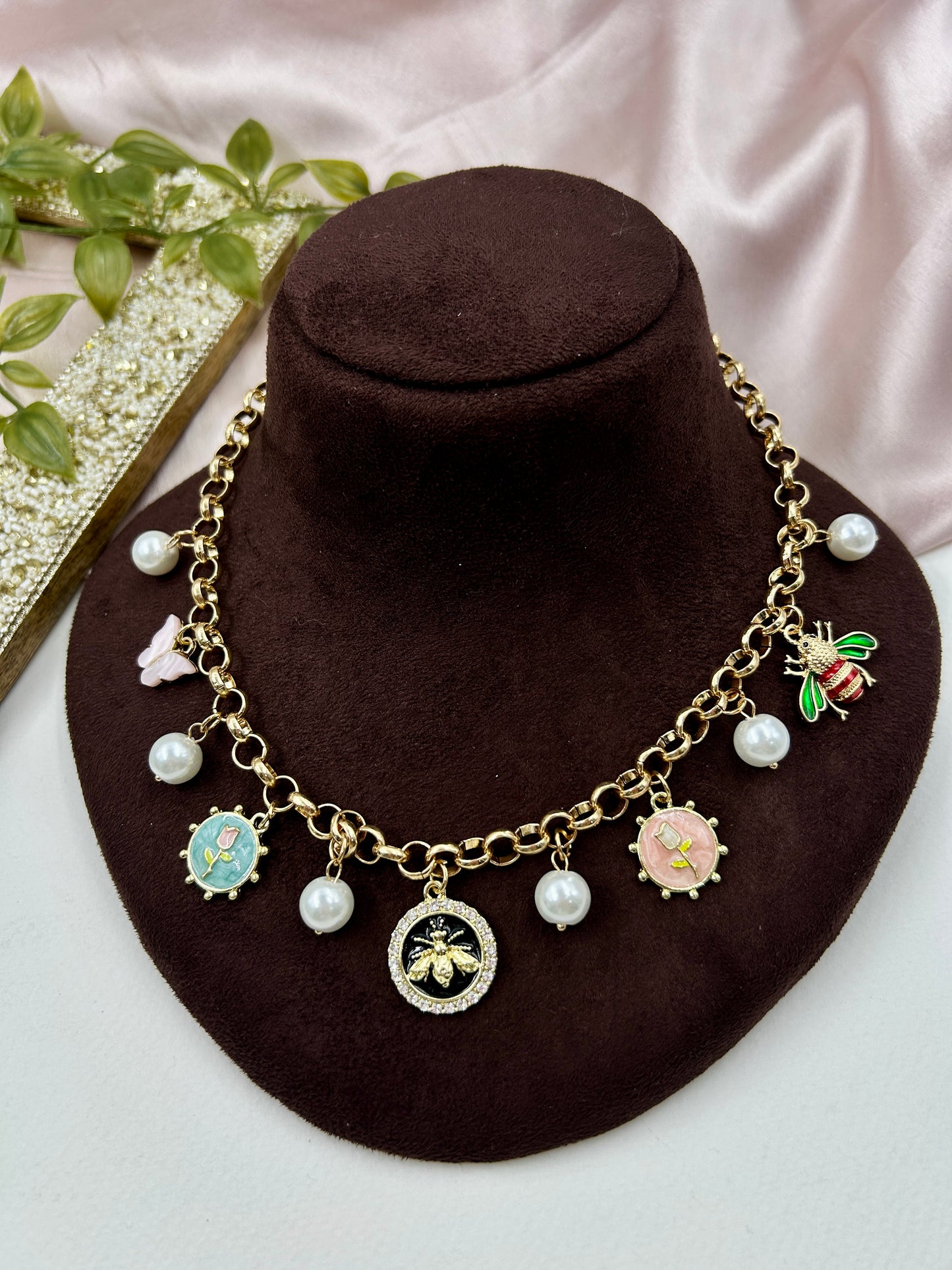 Charms Neckpiece : 2 (18k Gold Plated)