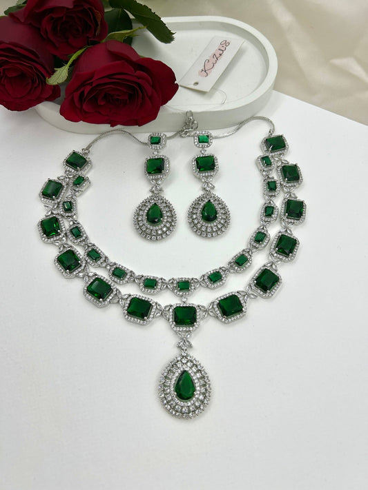 Zoya AD Necklace - Emerald
