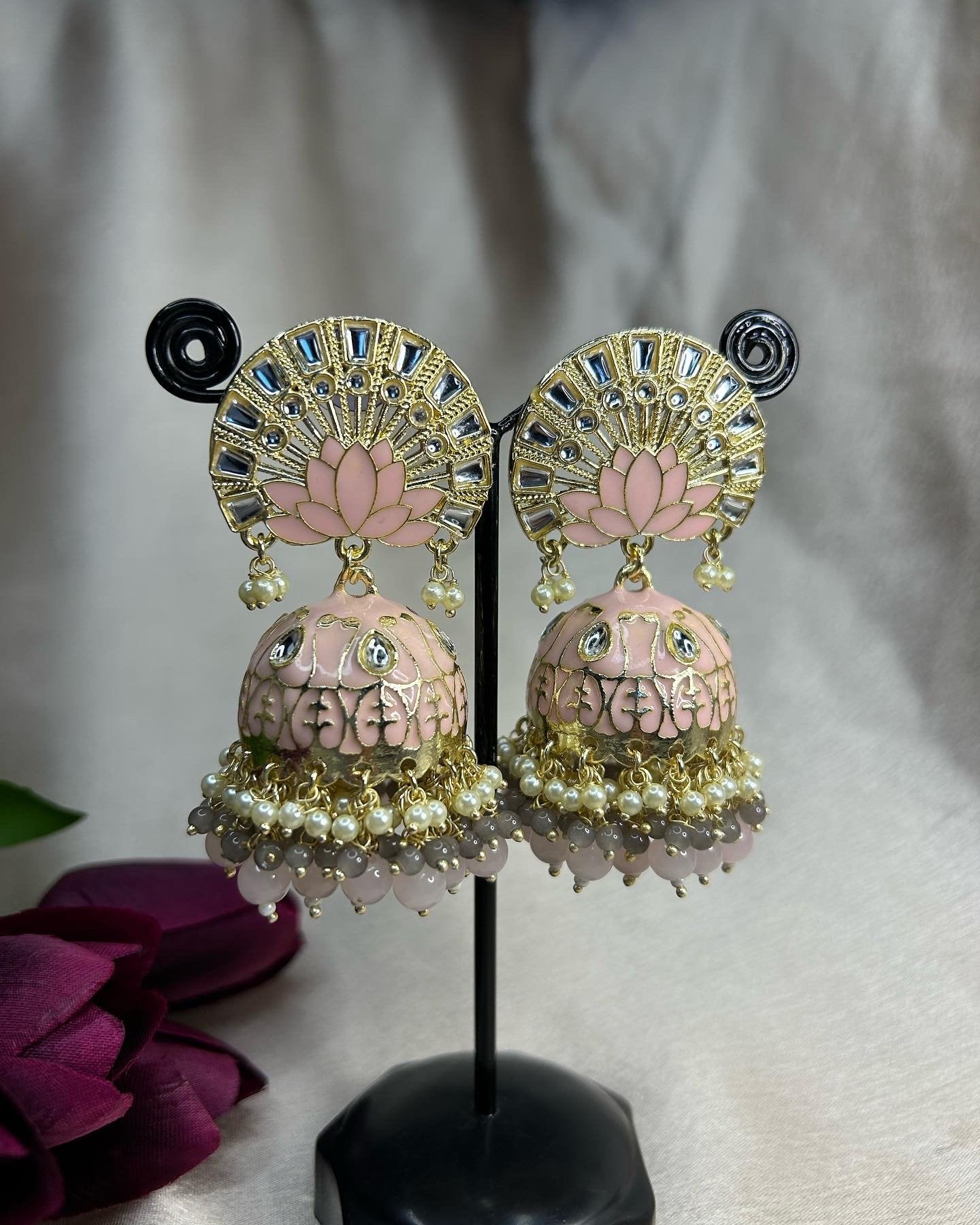 Kamal: Earrings - Blush