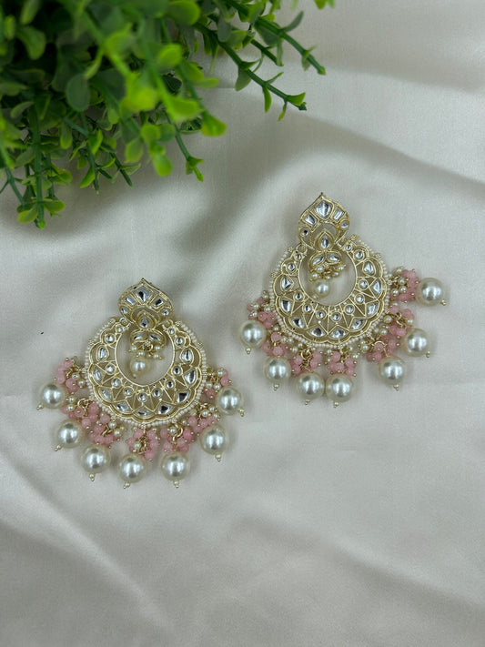Vaanya Earrings - Light Pink