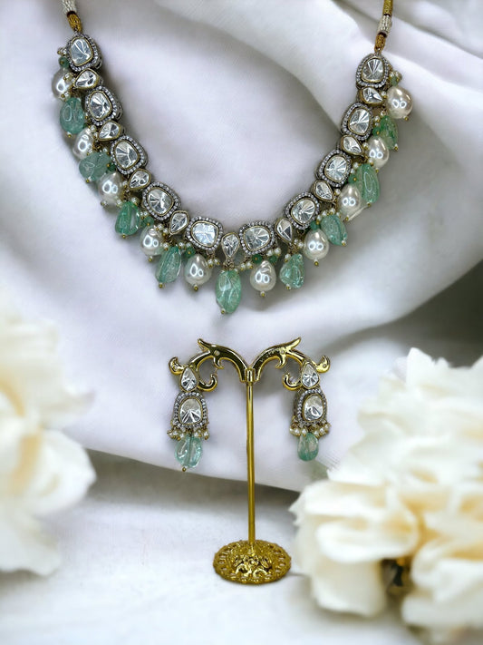 Mint Polki: Necklace