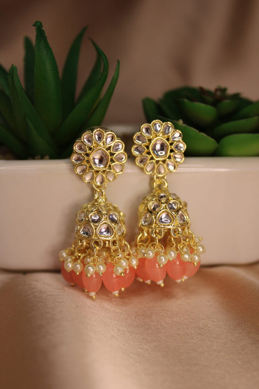 Misha: Jhumki - Peach
